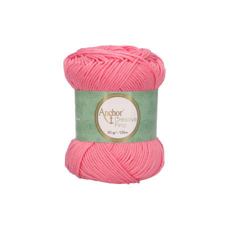 Novelo de Linha Creativa Fino nº 4, cor 225 rosa